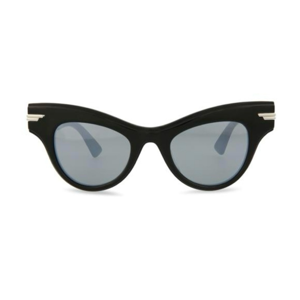 Bottega Veneta Black Cat-Eye Sunglasses
